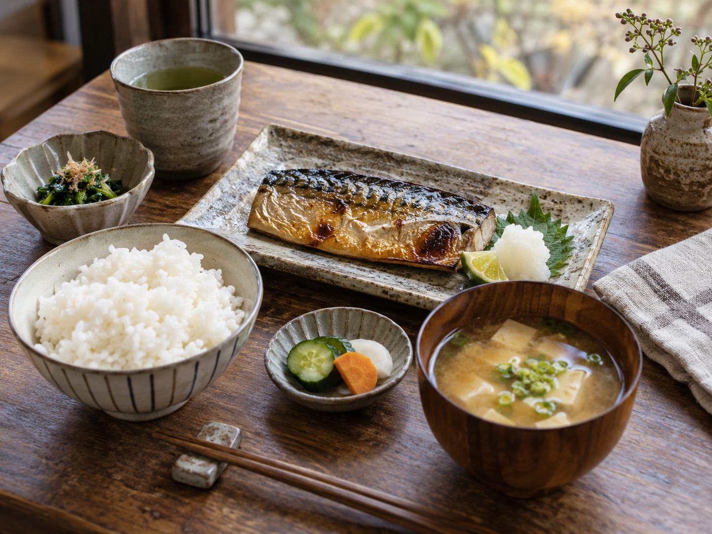 地元の食材を使った食卓（デザイン用イメージ）